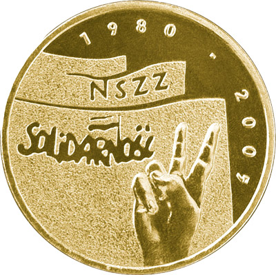 25-lecie NSZZ „Solidarność” 2 zł Nordic Gold
