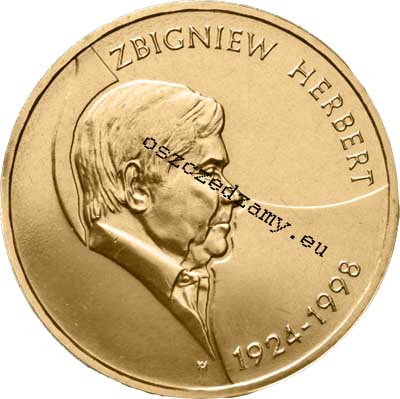 Zbigniew Herbert (1924-1998) 2 zł Nordic Gold